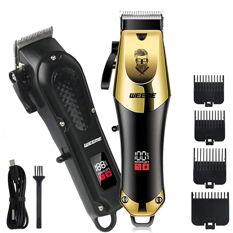 Men Grooming Hygiene - เครื่องตัดแต่งหนวดเคราไร้สาย T9 สำหรับผู้ชาย พร้อมหวี 4 ขนาด