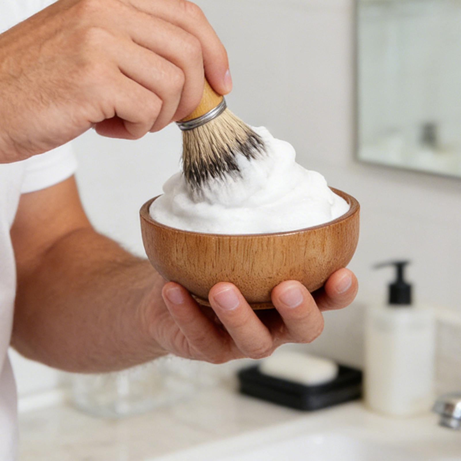 ชามโกนหนวดไม้พร้อมฝาปิด ชามใส่ - Men'S Grooming Accessories Kit บทวิจารณ์และราคา