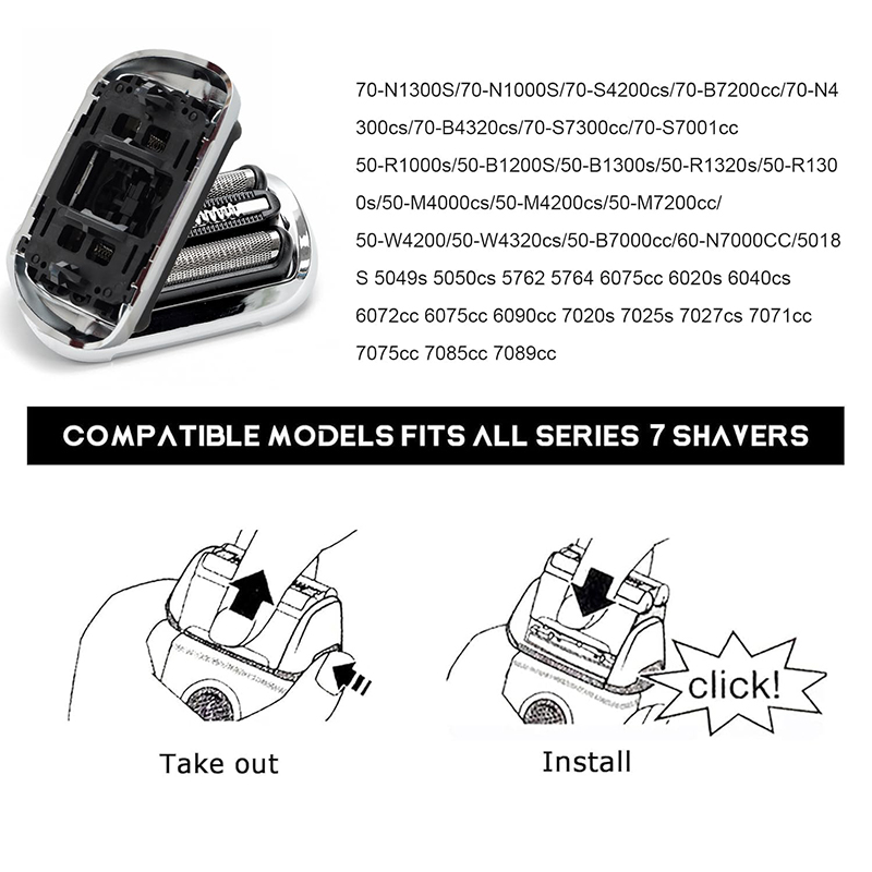 เปลี่ยนหัวโกนไฟฟ้าสำหรับเบราน์ - Electric Shaver Rotary บทวิจารณ์และราคา