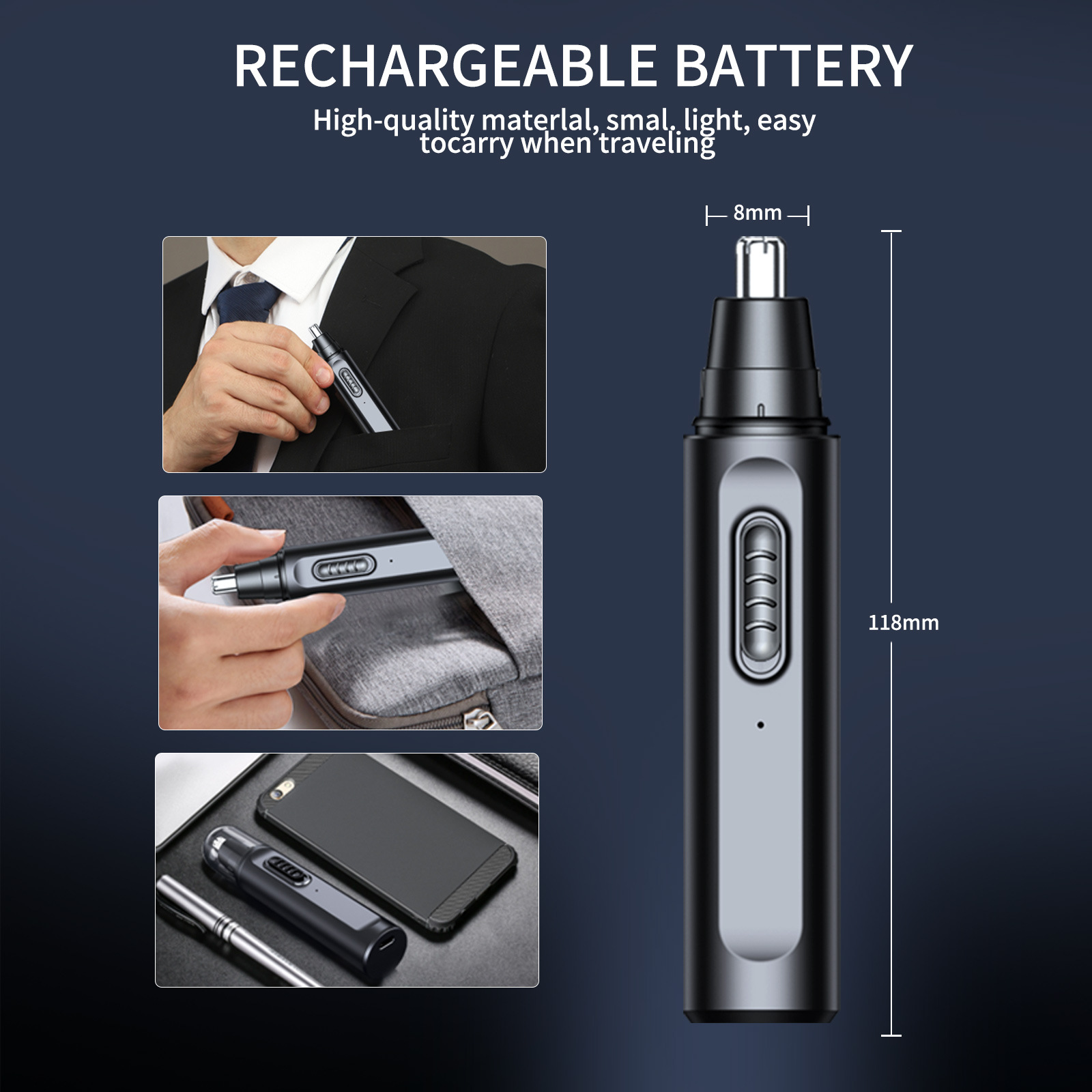 ที่กันจอนขนจมูกสําหรับผู้ชาย ท - Electric Shaver Rotary บทวิจารณ์และราคา