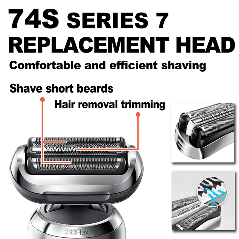 2 แพ็ค 74S ซีรีส์ 7 หัวเปลี่ยน - Electric Shaver Rotary บทวิจารณ์และราคา