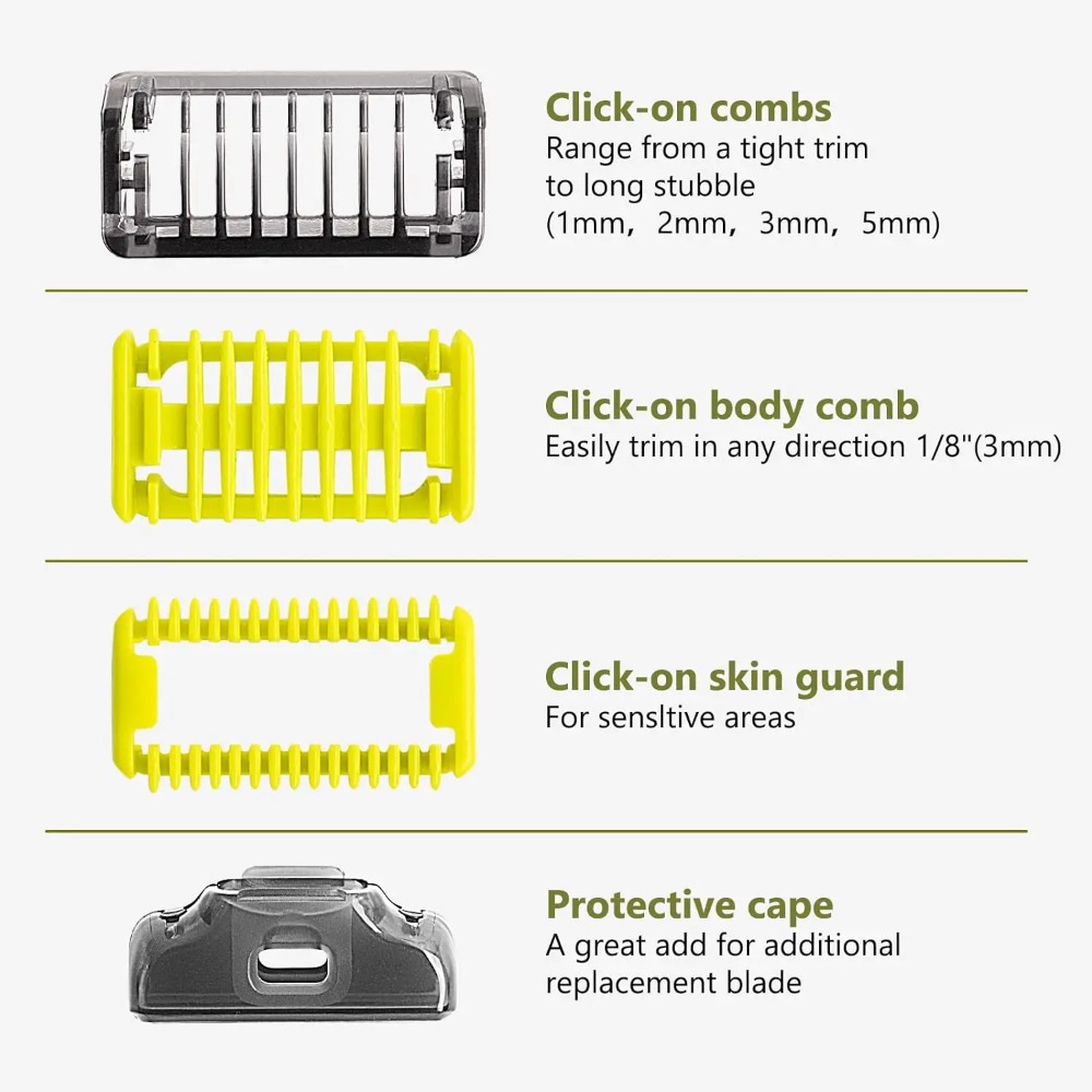หวีรองตัด 4 ขนาดใหม่สำหรับเครื - Electric Shaver Rotary บทวิจารณ์และราคา