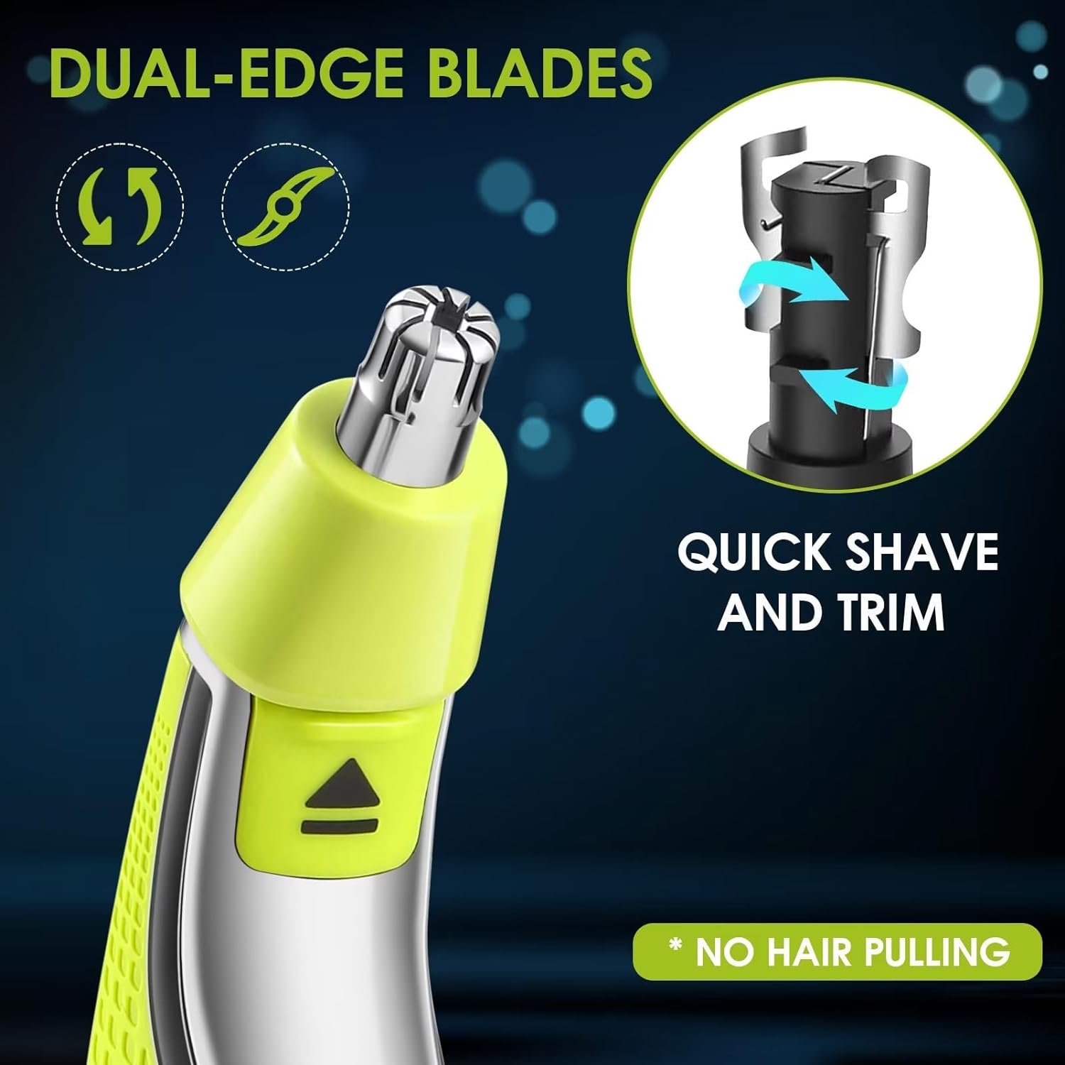 YUKU ผมจมูก Trimmer เปลี่ยนใบม - Electric Shaver Rotary บทวิจารณ์และราคา
