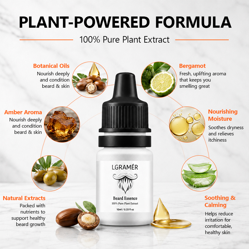 เซรั่มปลูกหนวดเคราสำหรับผู้ชาย - Beard Oil Growth บทวิจารณ์และราคา
