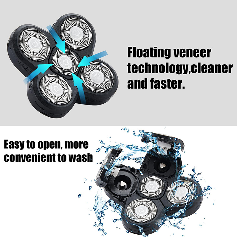 หัวโกนแบบหมุน 5 ใบมีด สำหรับเค - Electric Shaver Rotary บทวิจารณ์และราคา