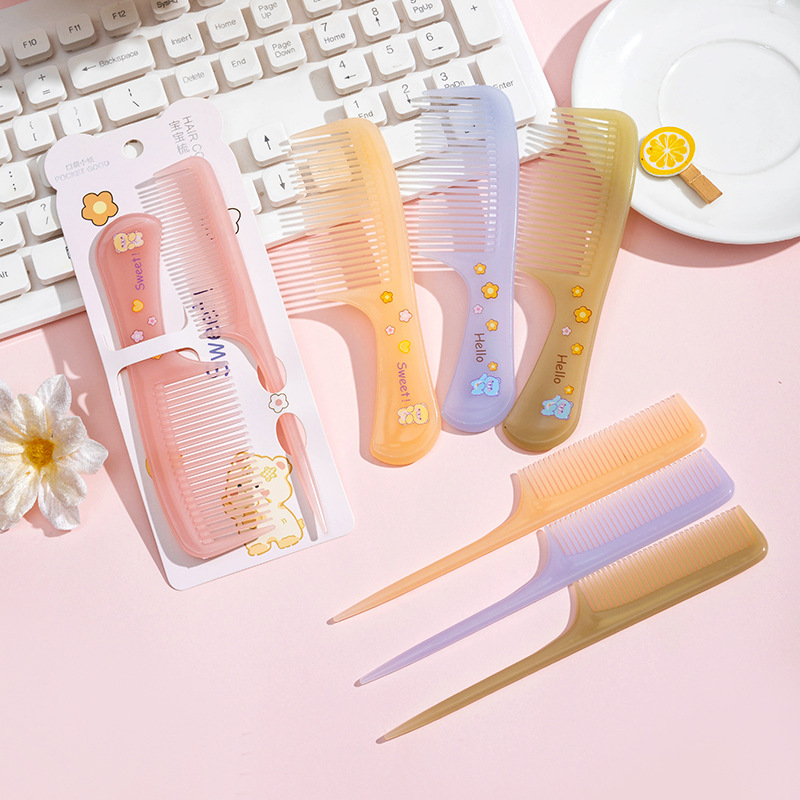 หวีการ์ตูนน่ารัก 2 ชิ้น ชุดสอง - Comb Fine Tooth บทวิจารณ์และราคา