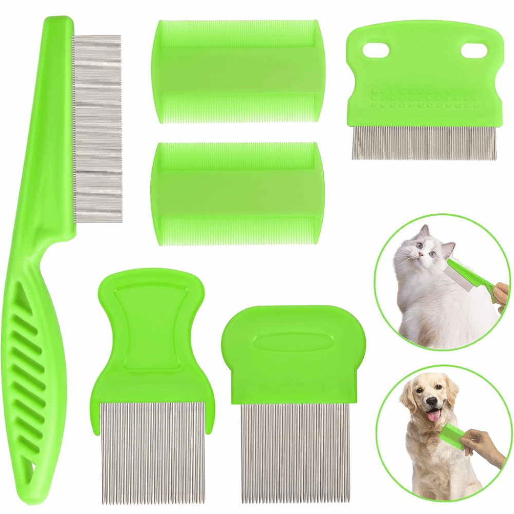 ชุดหวีกำจัดเห็บหมัด 6 ชิ้น/ชุด - Comb Fine Tooth บทวิจารณ์และราคา