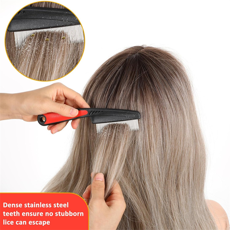 2pcs รังแคหนังศีรษะโรคสะเก็ดเง - Comb Fine Tooth บทวิจารณ์และราคา