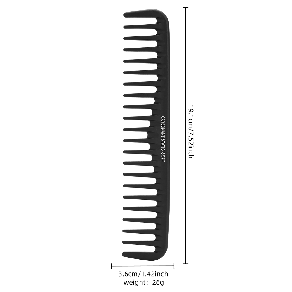 หวีตัดผมแบนสีดำ หวีซี่กว้างสำห - Comb Fine Tooth บทวิจารณ์และราคา