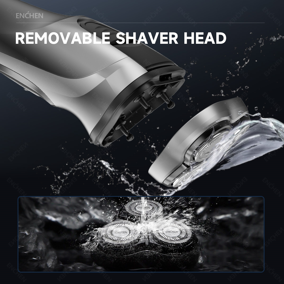 หัวโกนไฟฟ้าสำรอง ENCHEN Blacks - Electric Shaver Rotary บทวิจารณ์และราคา