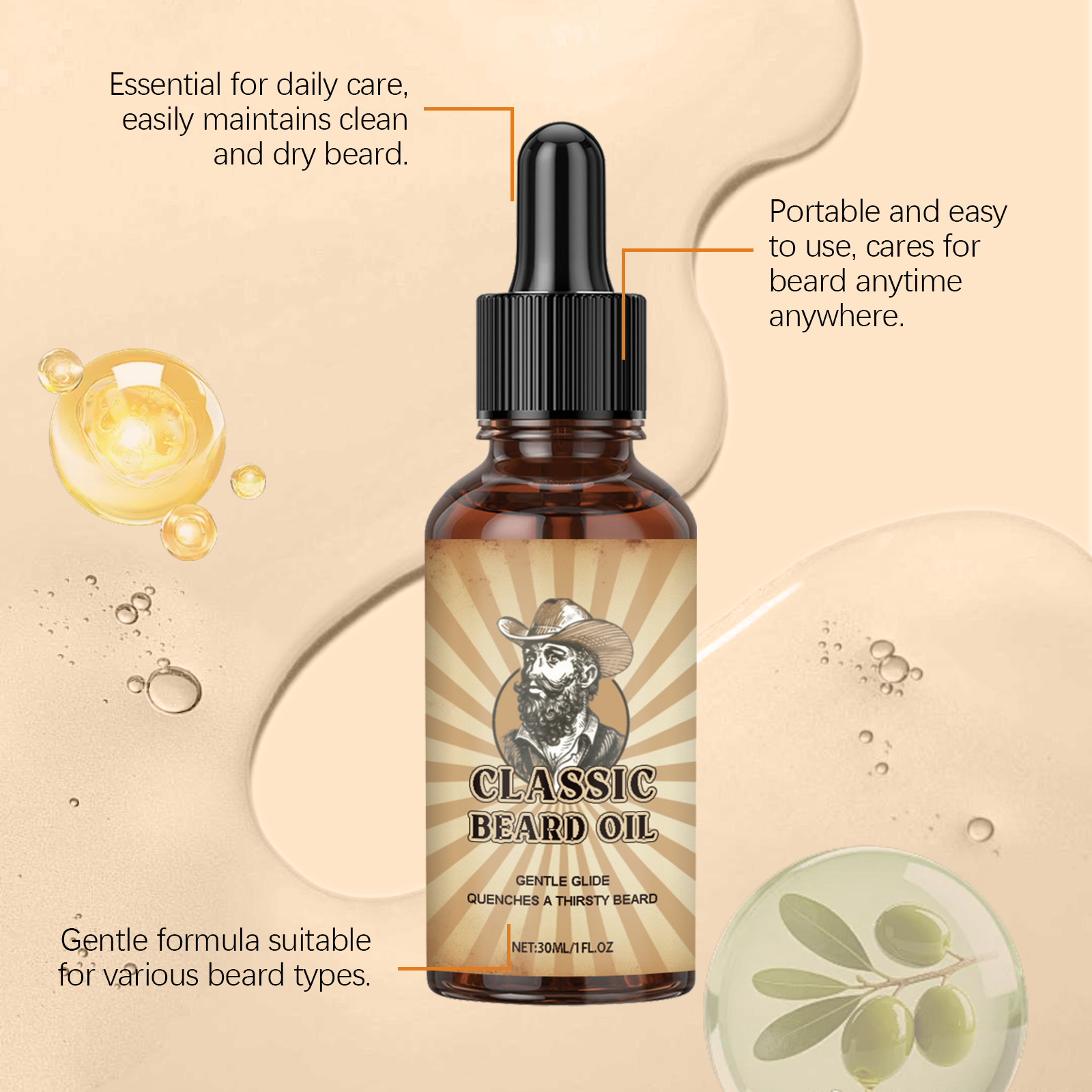 น้ำมันบำรุงเคราสูตรพิเศษ ช่วยเ - Beard Oil Growth บทวิจารณ์และราคา